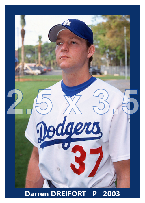 Darren Dreifort - 2003 Los Angeles Dodgers - choose a size & style