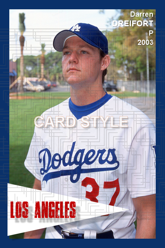 Darren Dreifort - 2003 Los Angeles Dodgers - choose a size & style
