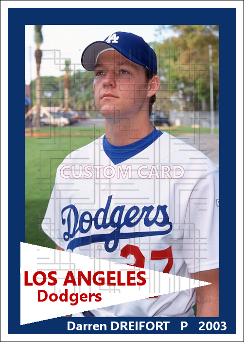 Darren Dreifort - 2003 Los Angeles Dodgers - choose a size & style