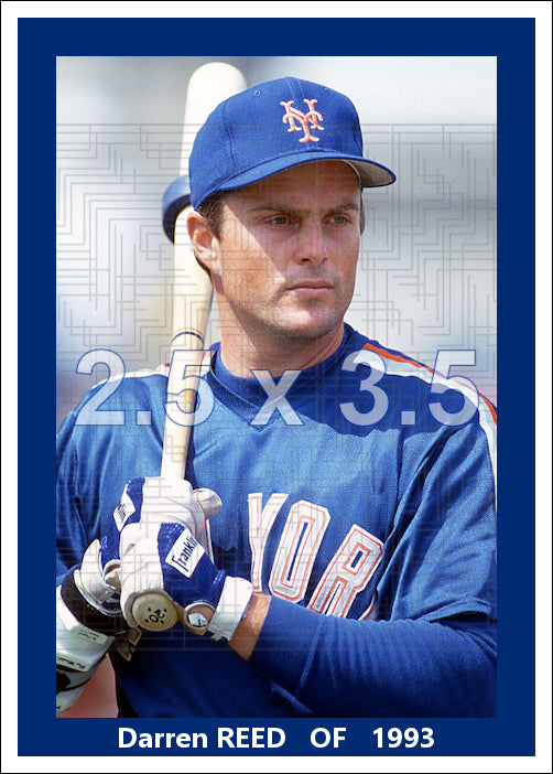 Darren Reed - 1993 New York Mets - choose a size & style