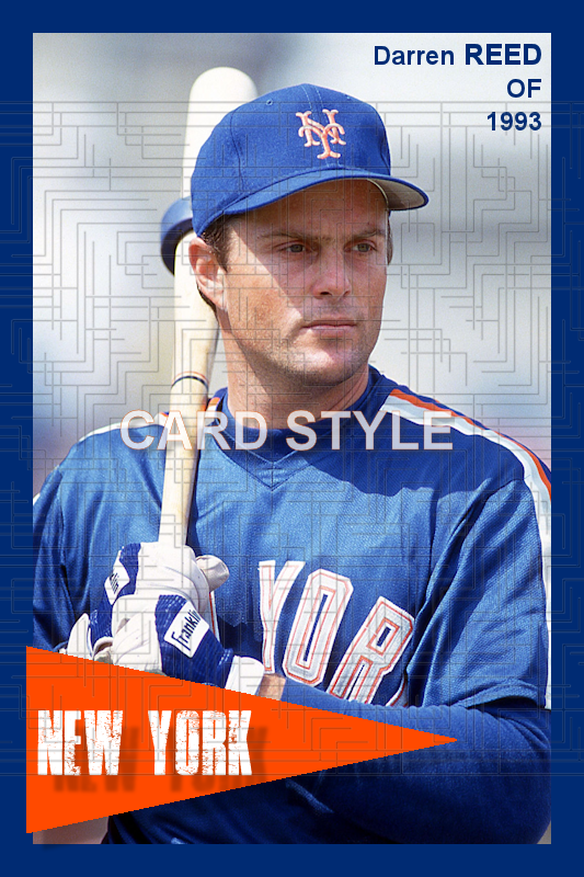 Darren Reed - 1993 New York Mets - choose a size & style