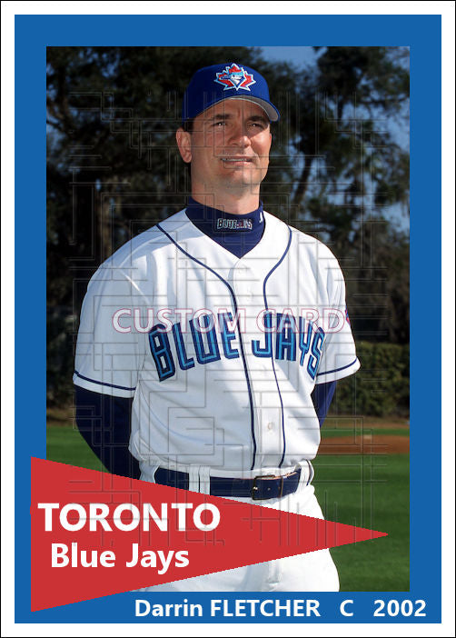 Darrin Fletcher - 2002 Toronto Blue Jays - choose a size & style