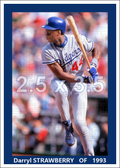 Darryl Strawberry - 1993 Los Angeles Dodgers - choose a size & style