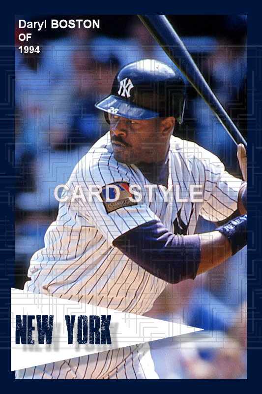 Daryl Boston - 1994 New York Yankees - choose a size & style
