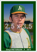 Daryl Patterson - 1971 Oakland Athletics - choose a size & style