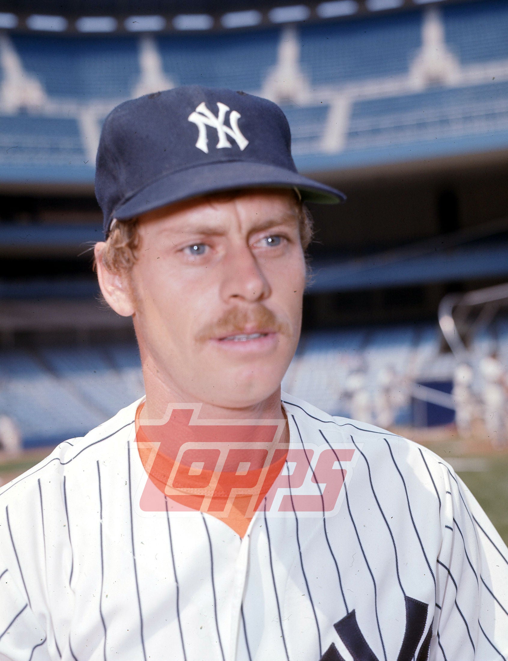 Dave Pagan - 1976 New York Yankees - original ToppsVault medium format color transparency