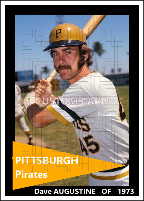 Dave Augustine - 1973 Pittsburgh Pirates - choose a size & style