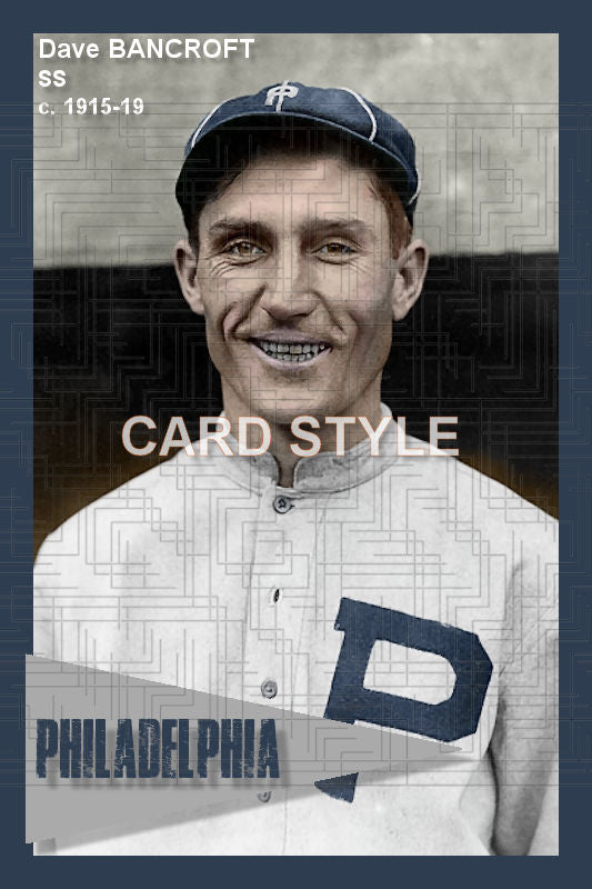 Dave Bancroft - 1915-19 Philadelphia Phillies - choose a size & style