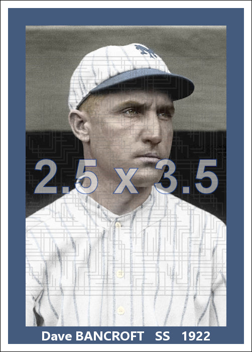 Dave Bancroft - 1922 New York Giants - choose a size & style
