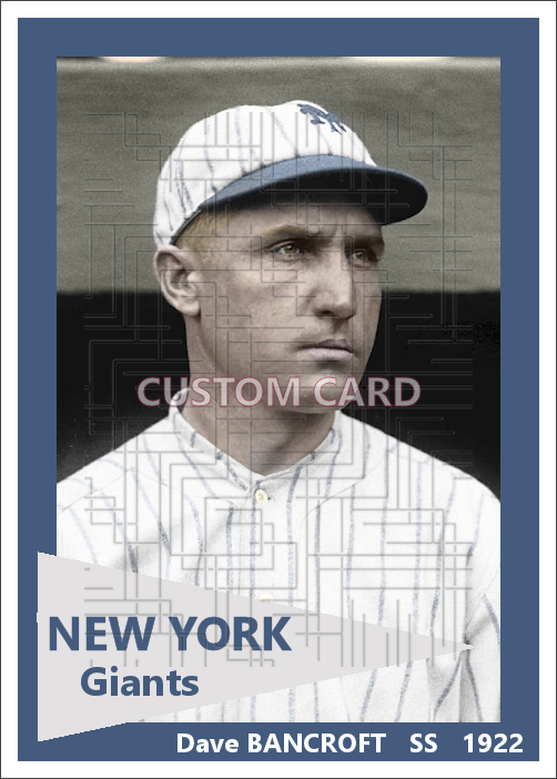 Dave Bancroft - 1922 New York Giants - choose a size & style