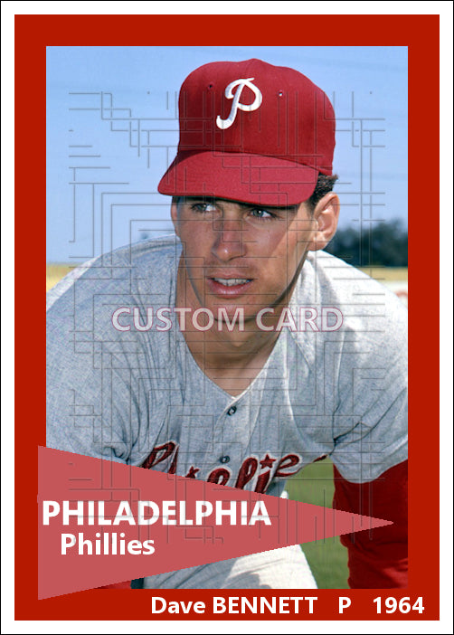 Dave Bennett - 1964 Philadelphia Phillies - choose a size & style