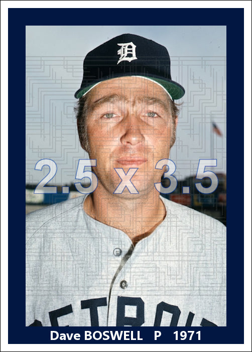 Dave Boswell - 1971 Detroit Tigers - choose a size & style