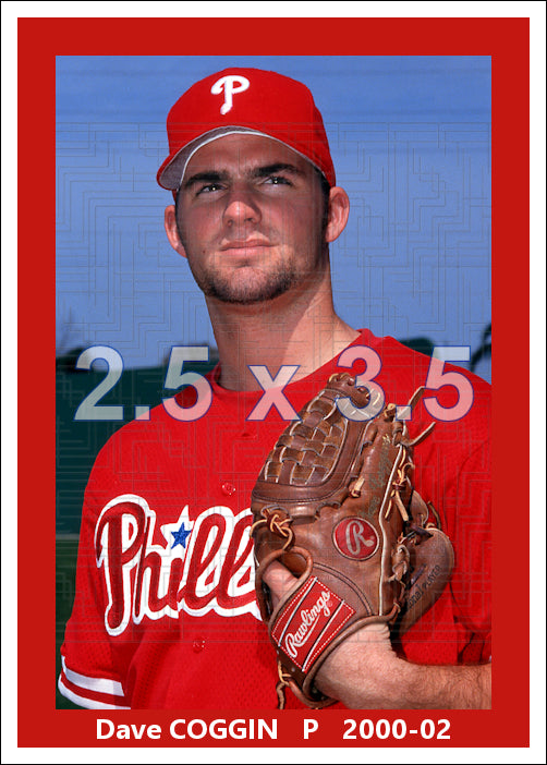 Dave Coggin - 2000-02 Philadelphia Phillies - choose a size & style