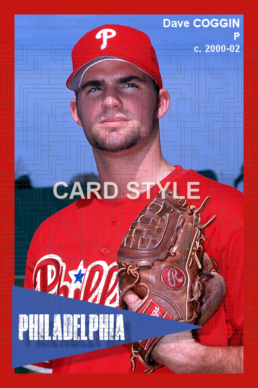 Dave Coggin - 2000-02 Philadelphia Phillies - choose a size & style