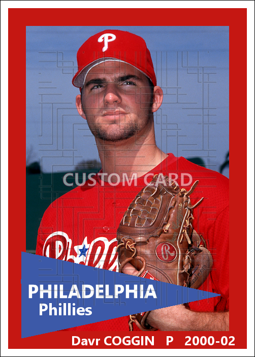 Dave Coggin - 2000-02 Philadelphia Phillies - choose a size & style