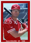 Dave Collins - 1988 Cincinnati Reds - choose a size & style