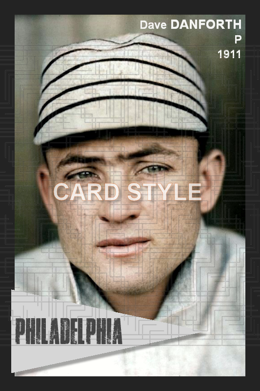Dave Danforth - 1911 Philadelphia Athletics - choose a size & style