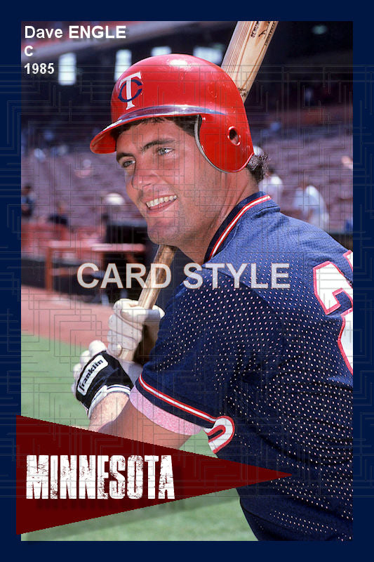 Dave Engle - 1985 Minnesota Twins - choose a size & style