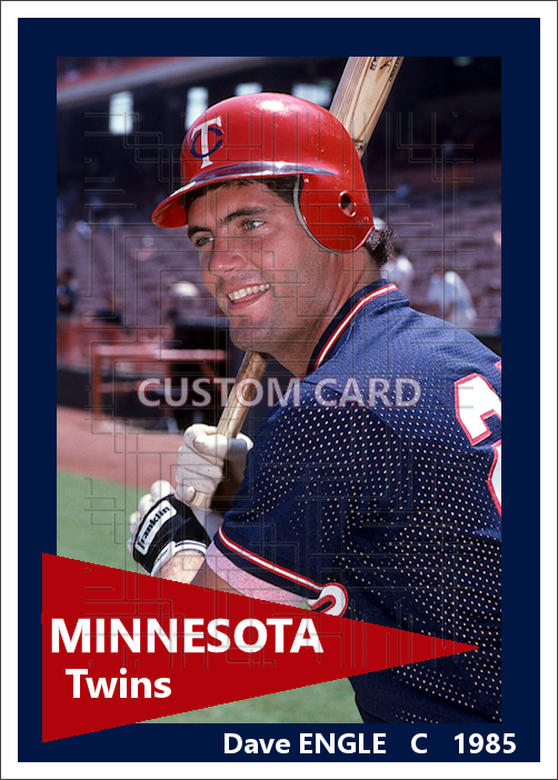 Dave Engle - 1985 Minnesota Twins - choose a size & style