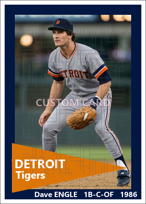 Dave Engle - 1986 Detroit Tigers - choose a size & style