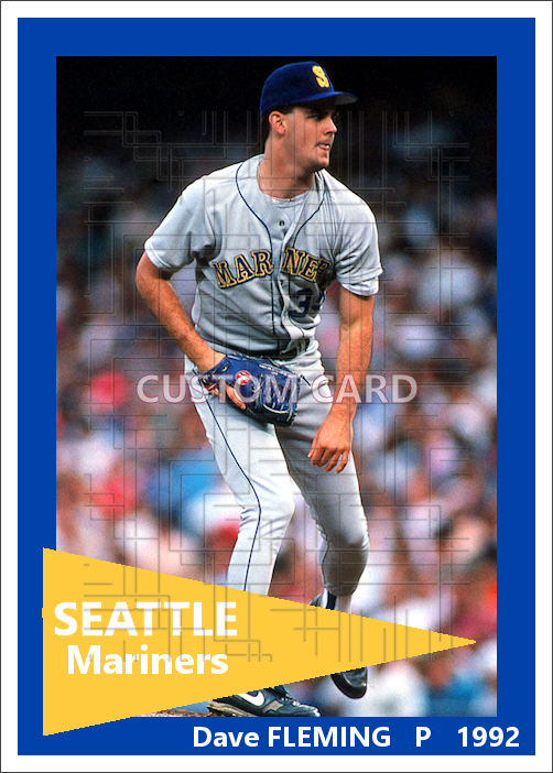 Dave Fleming - 1992 Seattle Mariners - choose a size & style