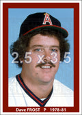 Dave Frost - 1978-81 California Angels - choose a size & style