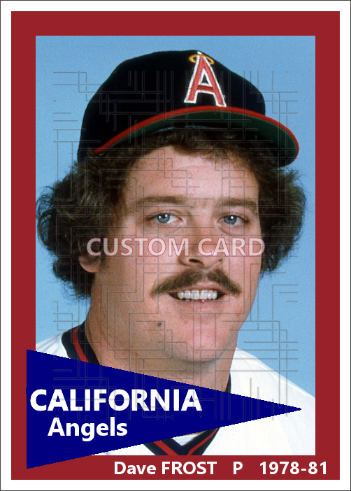 Dave Frost - 1978-81 California Angels - choose a size & style
