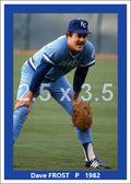 Dave Frost - 1982 Kansas City Royals - choose a size & style
