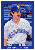 Dave Hengel - 1988 Seattle Mariners - choose a size & style