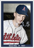 Dave Hill - 1957 Kansas City Athletics - choose a size & style