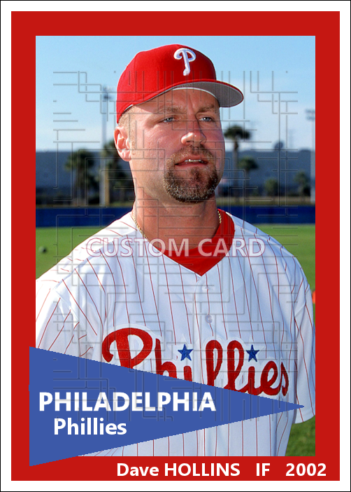 Dave Hollins - 2002 Philadelphia Phillies - choose a size & style