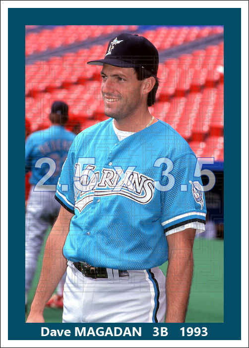 Dave Magadan - 1993 Florida Marlins - choose a size & style