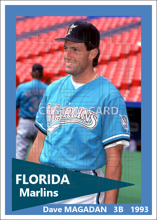Dave Magadan - 1993 Florida Marlins - choose a size & style