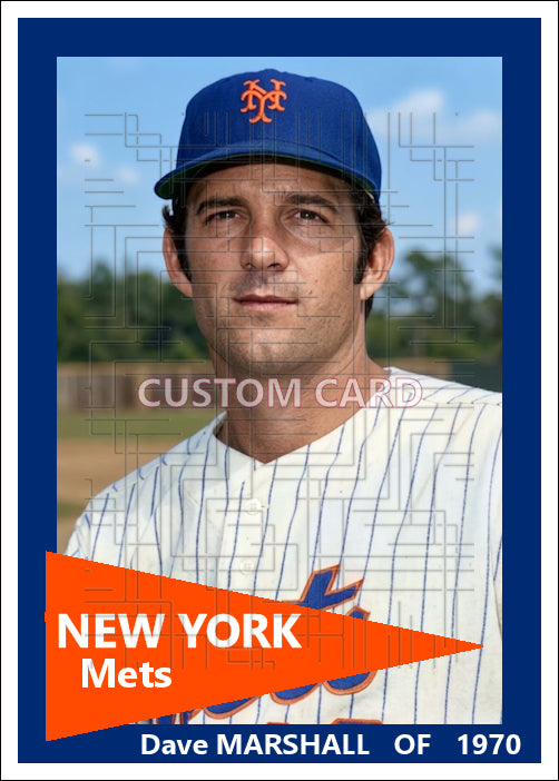 Dave Marshall - 1970 New York Mets - choose a size & style