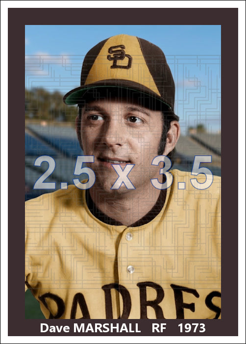 Dave Marshall - 1973 San Diego Padres - choose a size & style