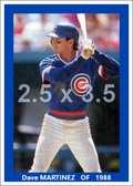 Dave Martinez - 1988 Chicago Cubs - choose a size & style