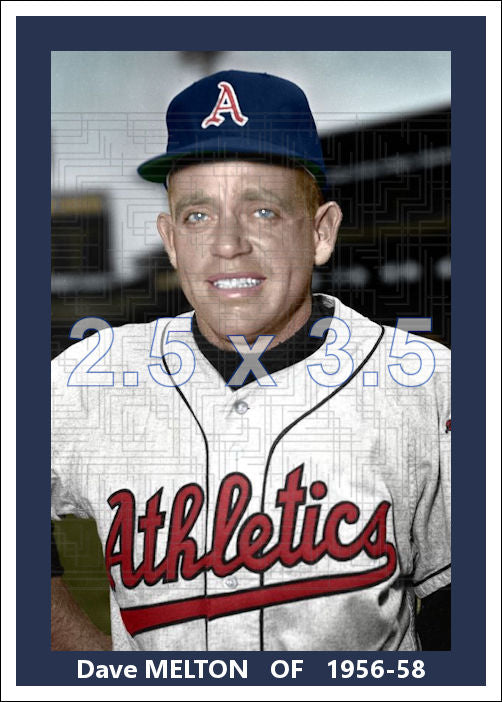 Dave Melton - 1956-58 Kansas City Athletics - choose a size & style