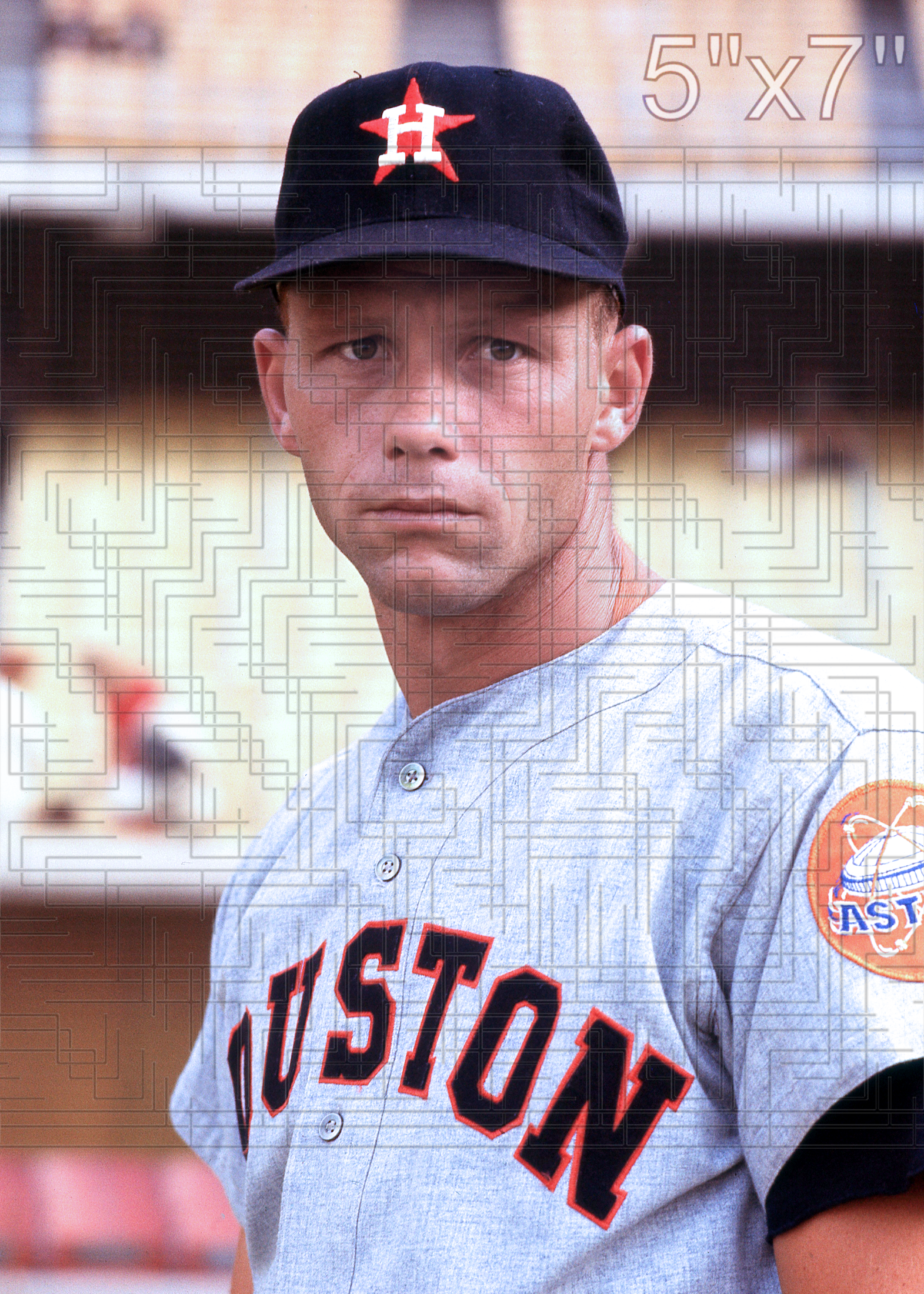 Dave Nicholson - 1966 Houston Astros - pose B - choose a size & style