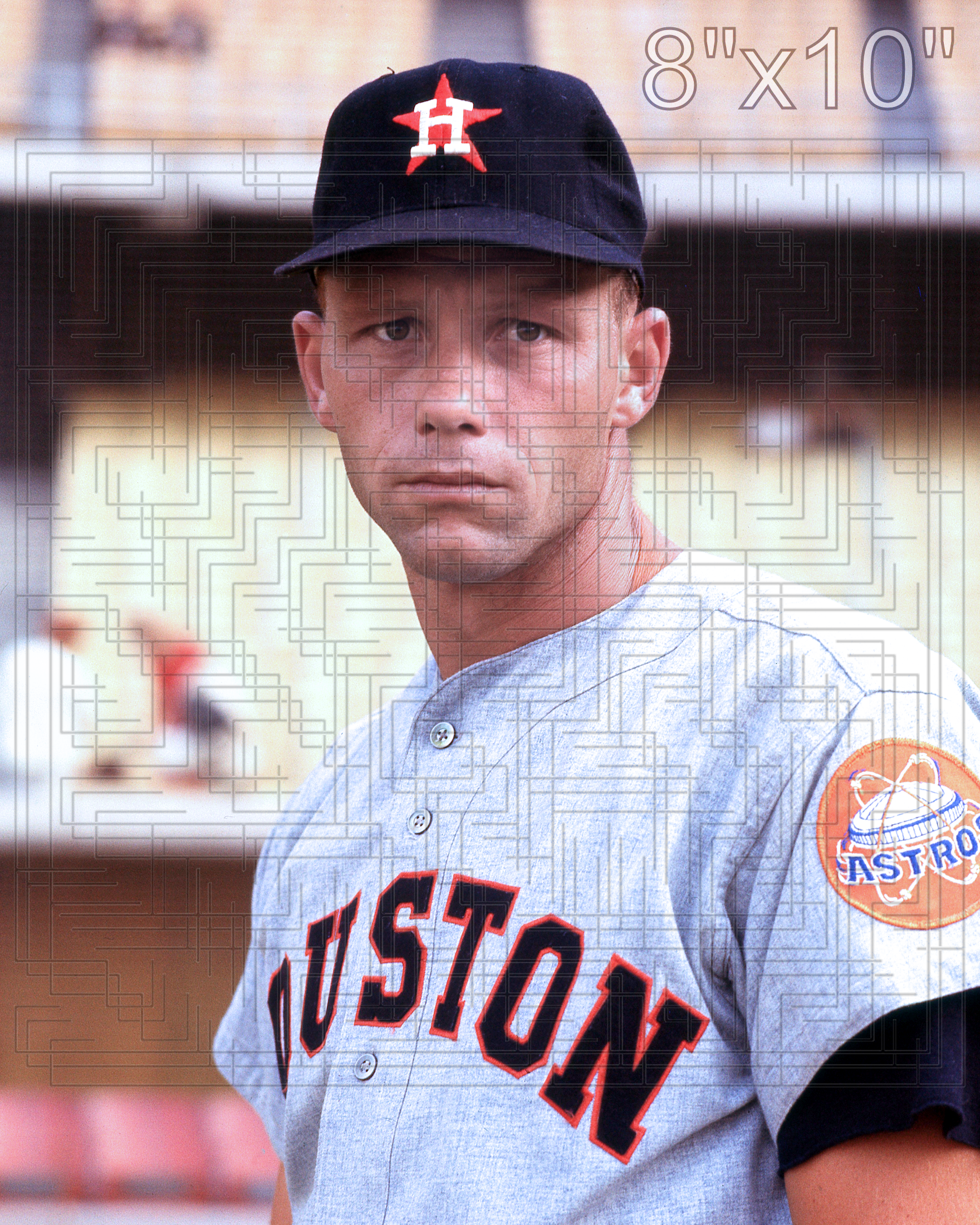Dave Nicholson - 1966 Houston Astros - pose B - choose a size & style
