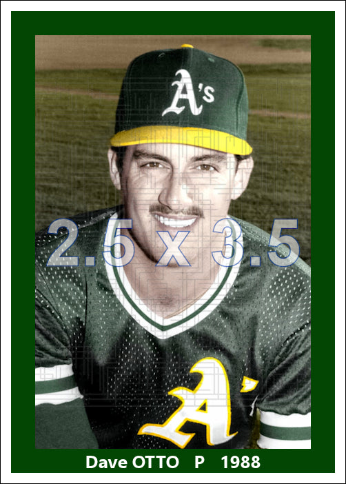 Dave Otto - 1988 Oakland Athletics - choose a size & style