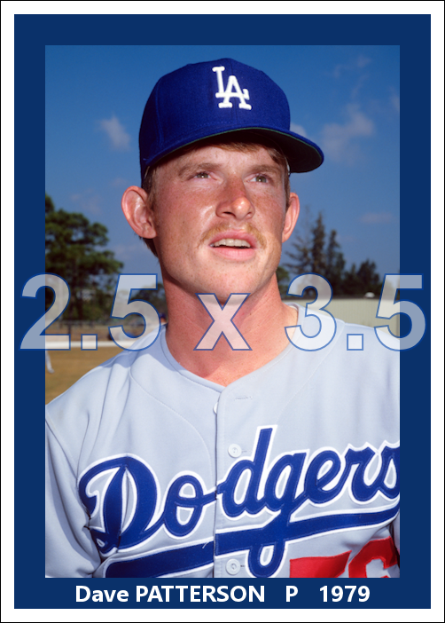 Dave Patterson - 1980 Los Angeles Dodgers - choose a size & style