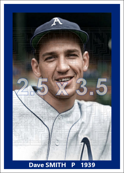 Dave Smith - 1939 Philadelphia Athletics - choose a size & style