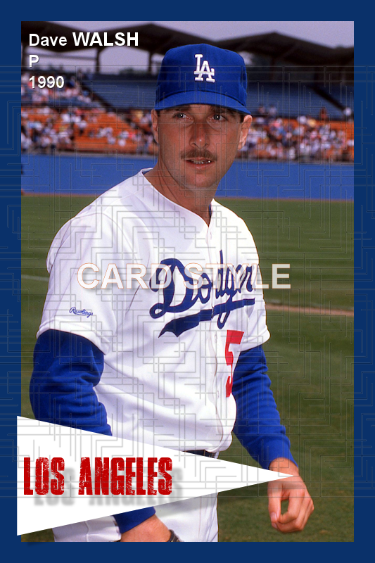 Dave Walsh - 1990 Los Angeles Dodgers - choose a size & style