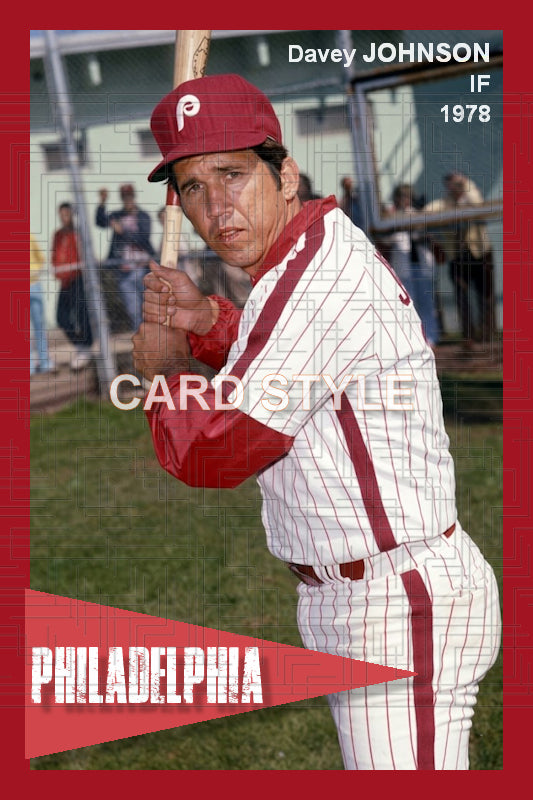 Davey Johnson - 1978 Philadelphia Phillies - choose a size & style