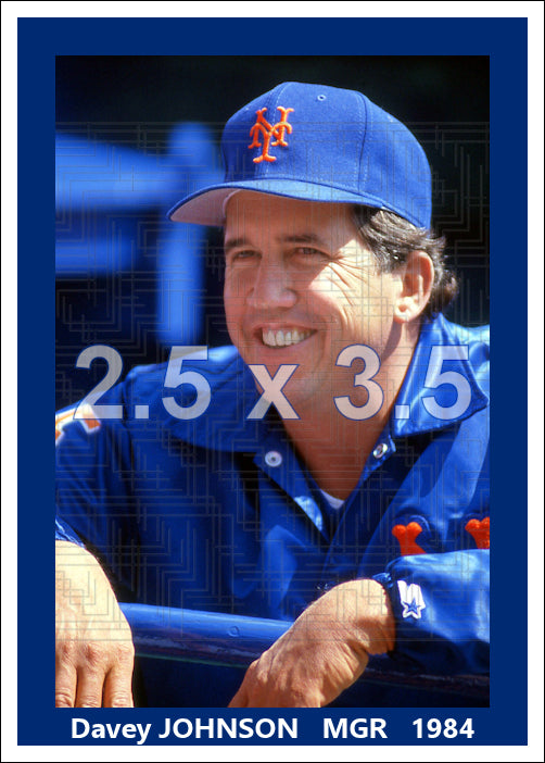 Davey Johnson - 1984 New York Mets - choose a size & style