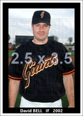 David Bell - 2002 San Francisco Giants - choose a size & style