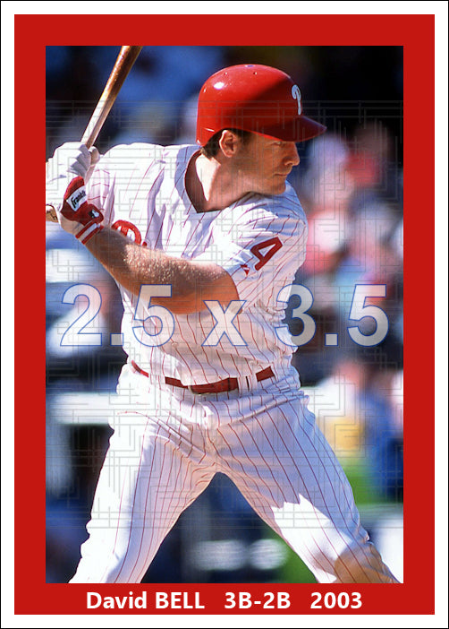 David Bell - 2003 Philadelphia Phillies - choose a size & style