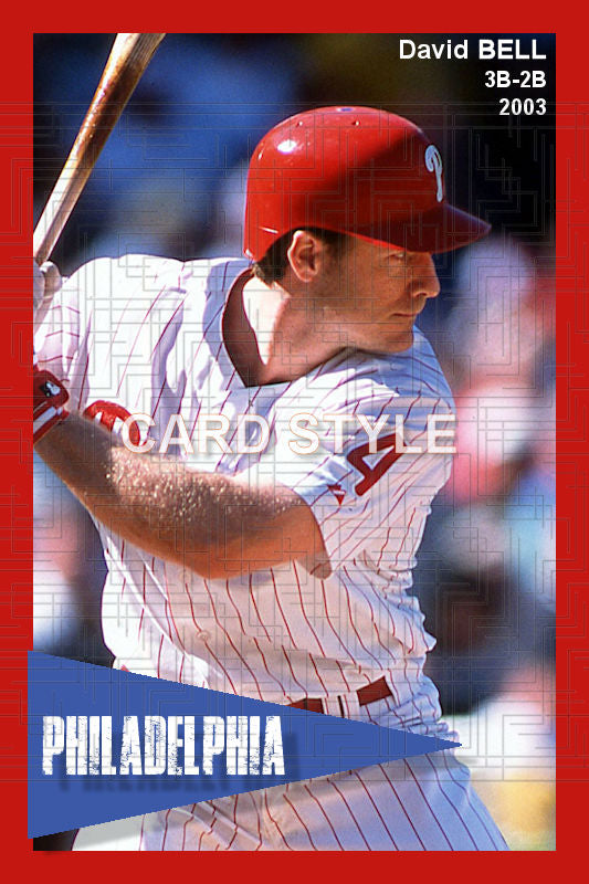 David Bell - 2003 Philadelphia Phillies - choose a size & style