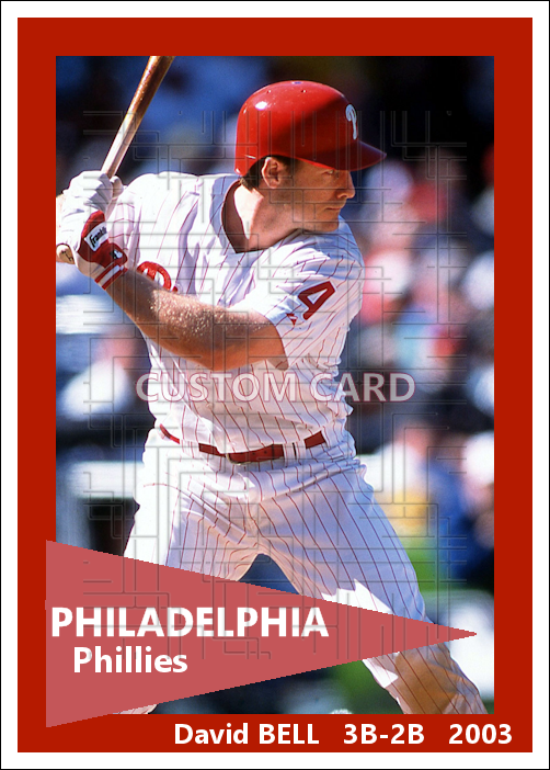 David Bell - 2003 Philadelphia Phillies - choose a size & style