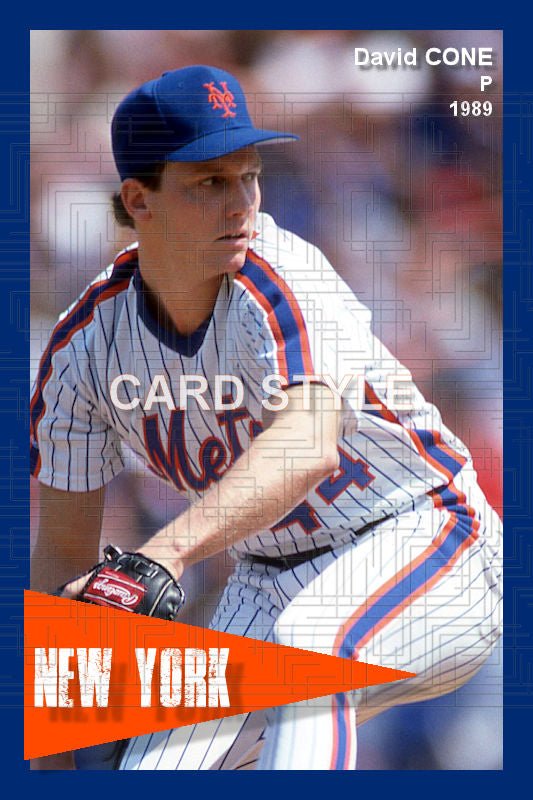 David Cone - 1989 New York Mets - choose a size & style